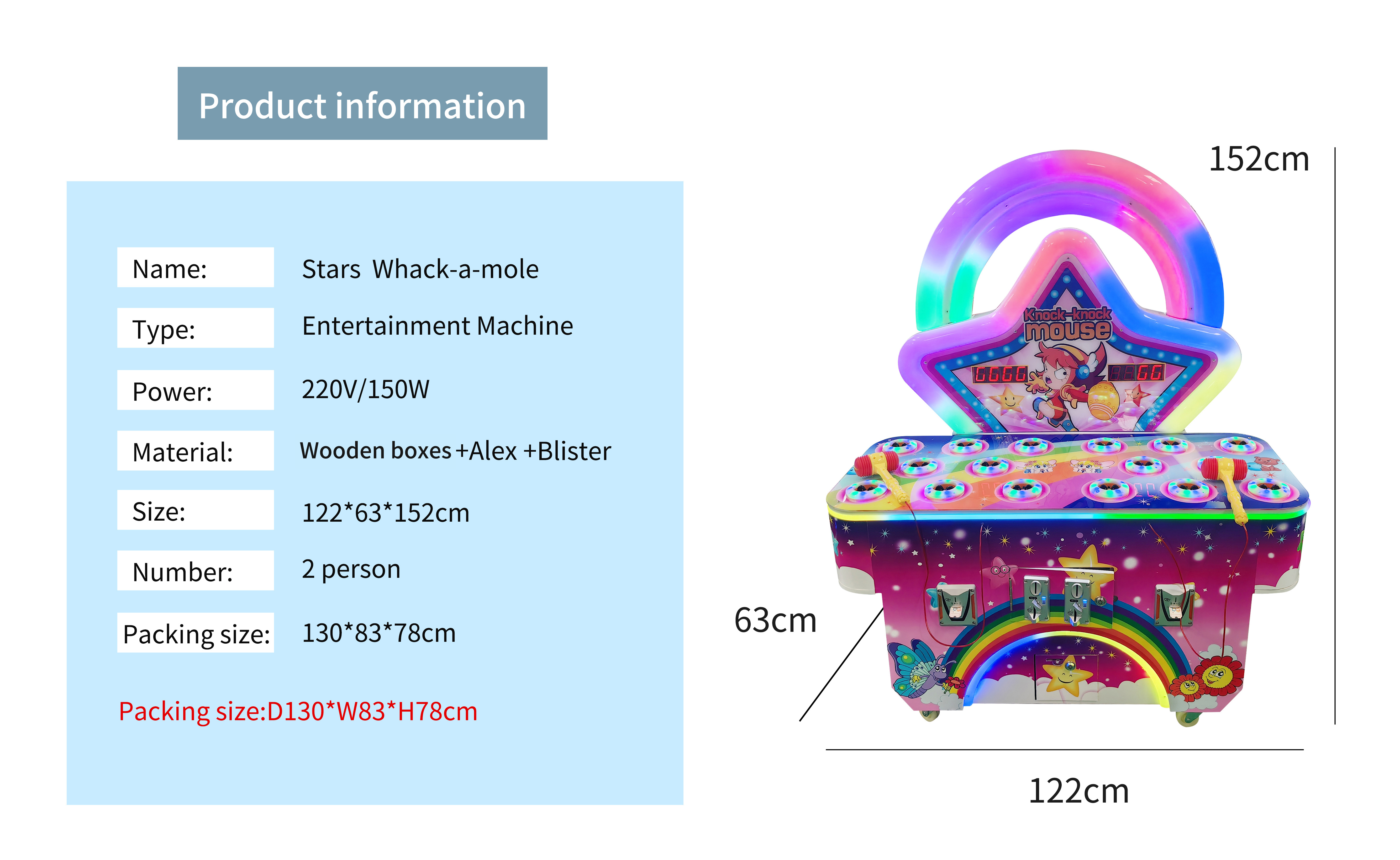 Nuove attrezzature per il divertimento La stella batte il topo